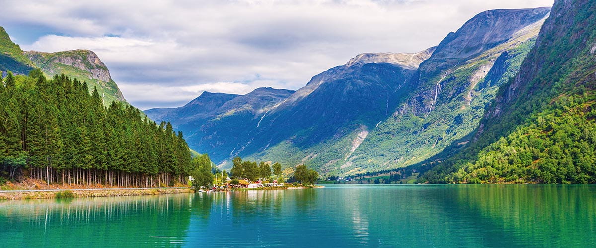 A view down Nordfjord, Norway